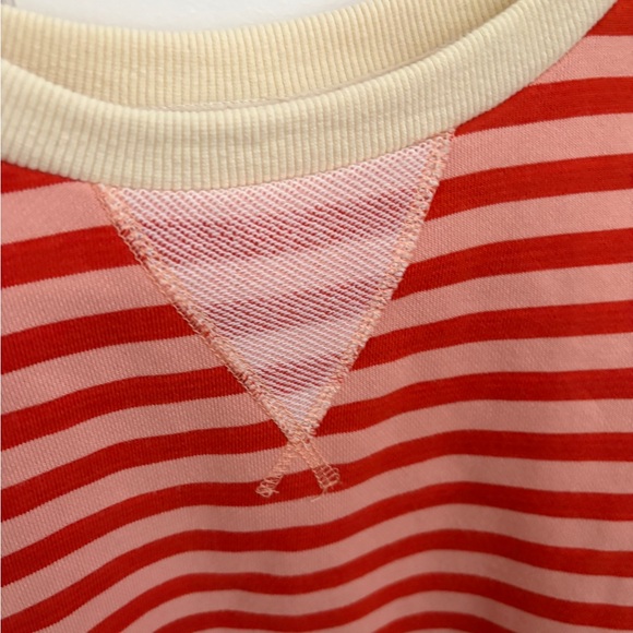 UEU Oversized Classic Striped Pullover Sweatshirt Women’s Medium - Picture 3 of 6